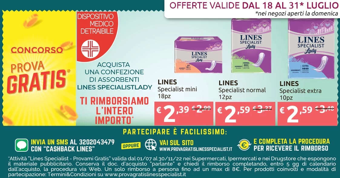 Concorso "Lines Specialist Provami Gratis"