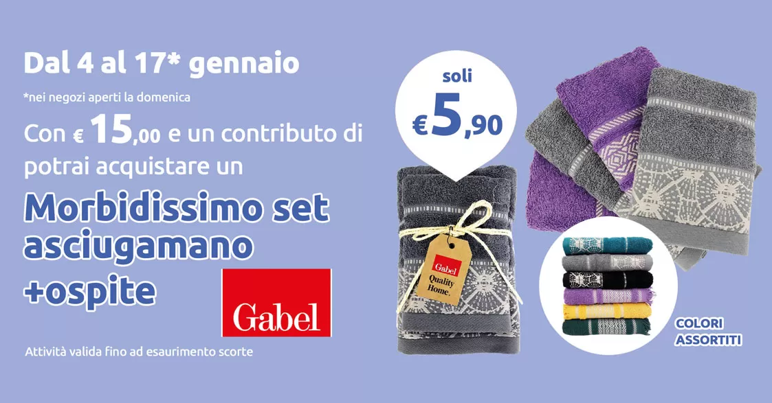 Collection Gabel Morbidissimo set asciugamano + ospite
