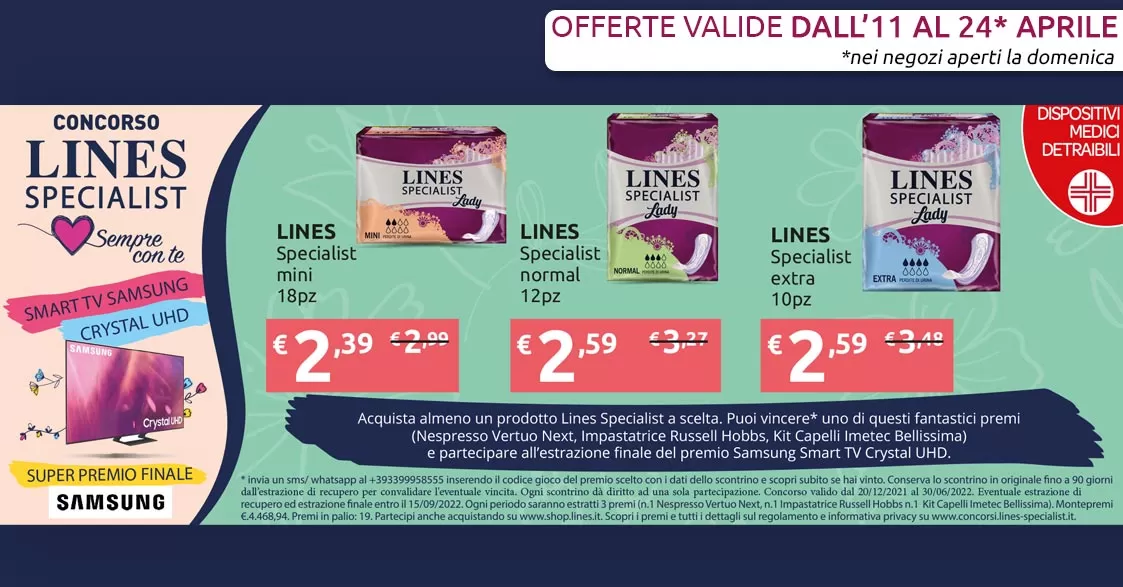 Concorso "Lines Specialist Sempre con Te"