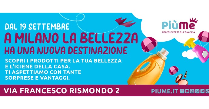 Venerdì 19 Settembre ti aspettiamo alla nuova apertura di Milano Via Rismondo, 2!